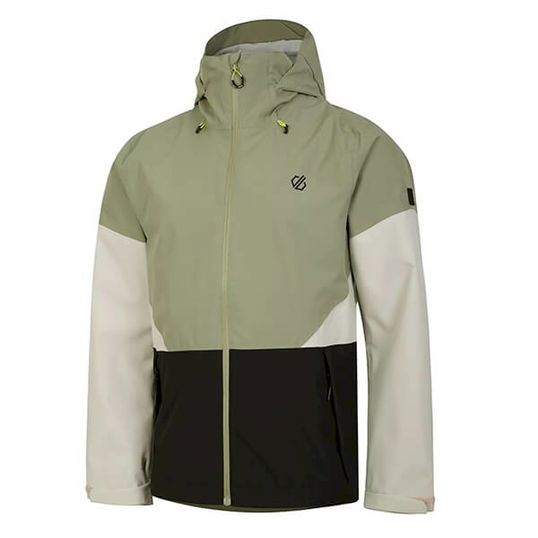 Dare 2b Mens Terrain Waterproof Jacket Oil Green Black Size M