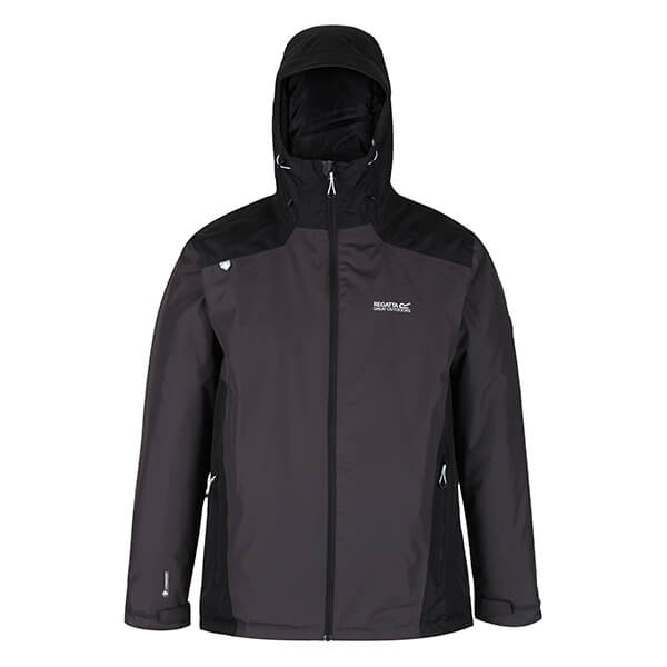 Regatta Mens Thornridge II Waterproof Jacket Ash Black
