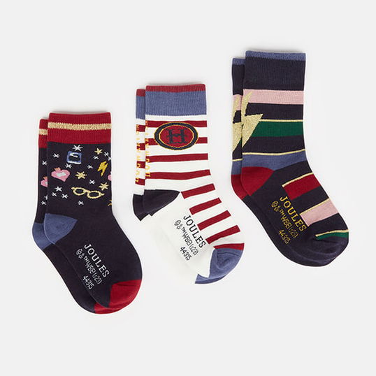 Joules Kids Harry Potter Potions and Stripes Enchanting Sock Set