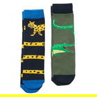 Joules Leopard and Crocodile Brill Bamboo 2 Pack Socks Size 9-12