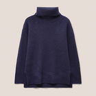 White Stuff Lovely Rib Jumper Navy Size 16