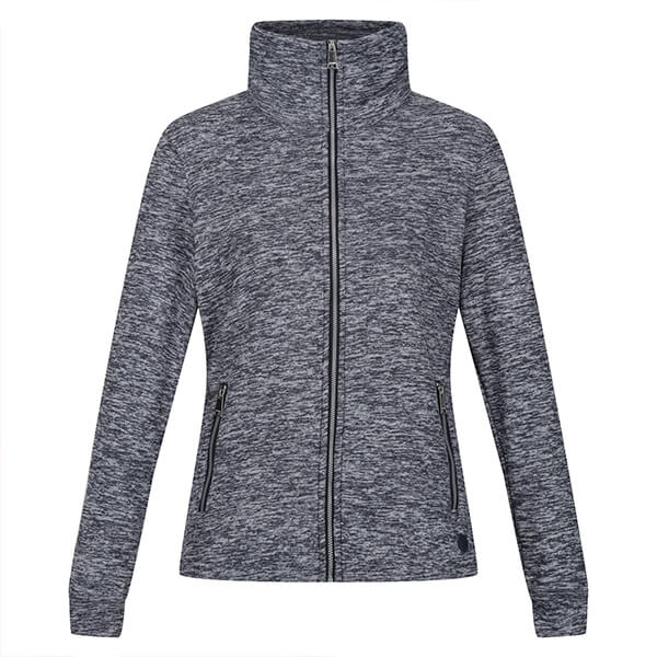 Regatta Womens Azaelia Full Zip Fleece Navy Marl Size 8
