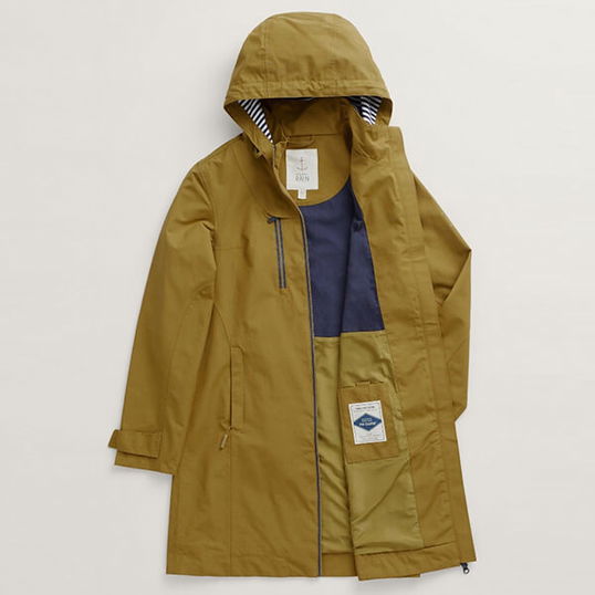 Seasalt Coverack Coat Oak Size 10