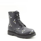 Heavenly Feet Black Justina2 Bee Print Boots Size 7