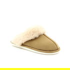 Heavenly Feet Fireside Taupe Premium Slippers Size L