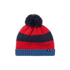 Joules Navy Stripe Bobble Stripe Knit Bobble Hat Size 8-12