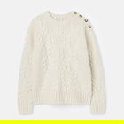 Joules Cream Pippa Cable Knit Jumper
