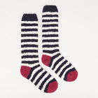 Joules Navy Stripe Fluffy Sock Size 4-8