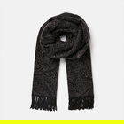 Joules Black Elissa Paisley Jaquard Scarf