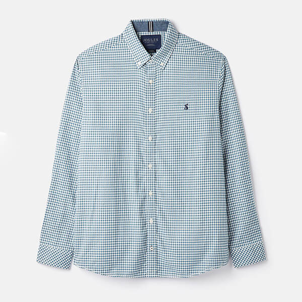 Joules Mens Blue Gingham Fletcher Classic Fit Shirt