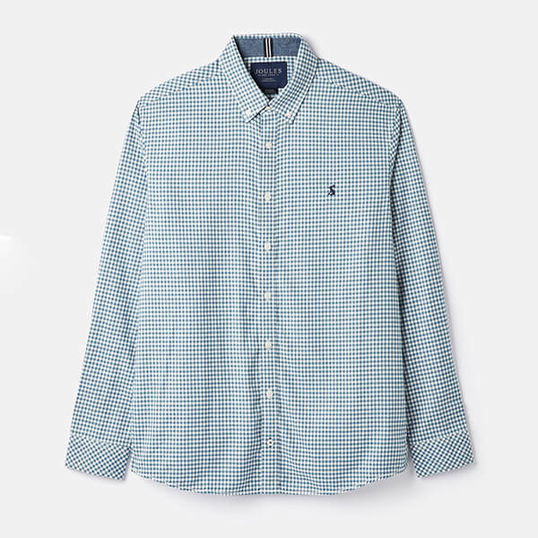 Joules Mens Blue Gingham Fletcher Classic Fit Shirt