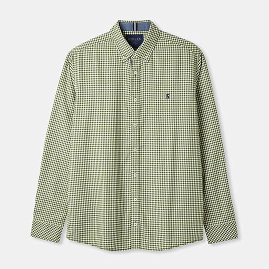 Joules Mens Green Gingham Fletcher Classic Fit Shirt