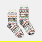Joules Lucille Ivory Fairisle Socks