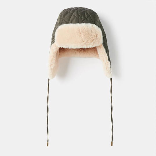 Joules Heritage Green Eira Trapper Hat
