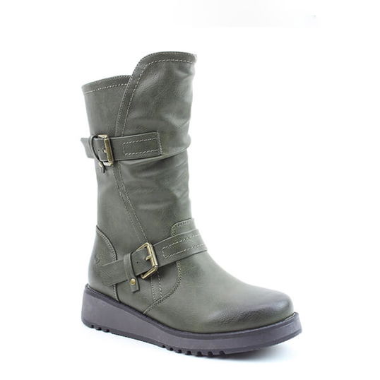 Heavenly Feet Khaki Hannah4 Boots Size 7