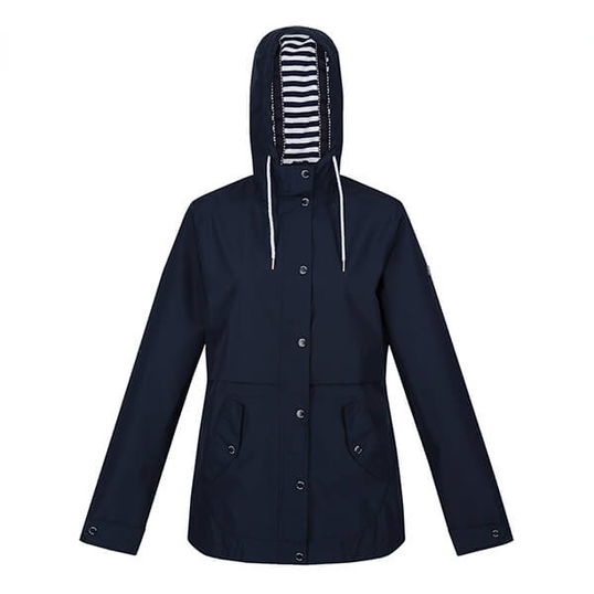 Regatta Womens Bayla Waterproof Rain Jacket Navy Size 12