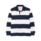 Joules Navy Creme Stripe Onside Rugby Shirt Size L