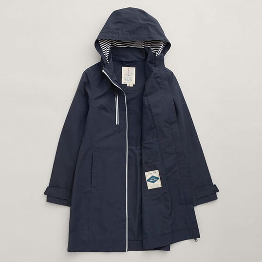 Seasalt Coverack Coat Midnight Size 12