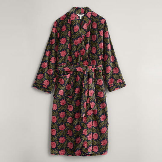 Seasalt Hushing Gown Tossed Blooms Maritime Size L