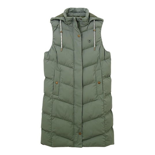 Lighthouse Savannah Long Gilet Khaki