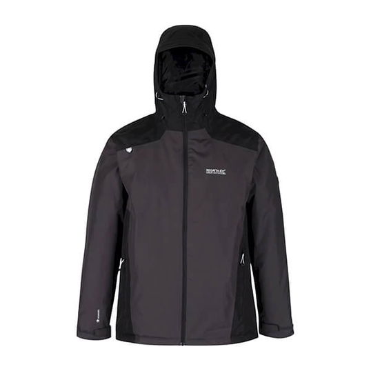 Regatta Mens Thornridge II Waterproof Insulated Jacket Ash Black Size M