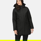 Regatta Womens Sabinka Fur Trim Parka Jacket Black Size 12