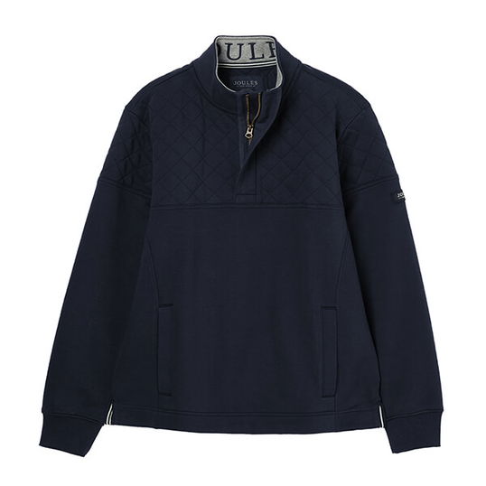 Joules Mens French Navy Darrington Quarter Zip Sweater Size XL