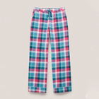 White Stuff Nina Organic Check Pyjama Bottoms Teal Multi Size L