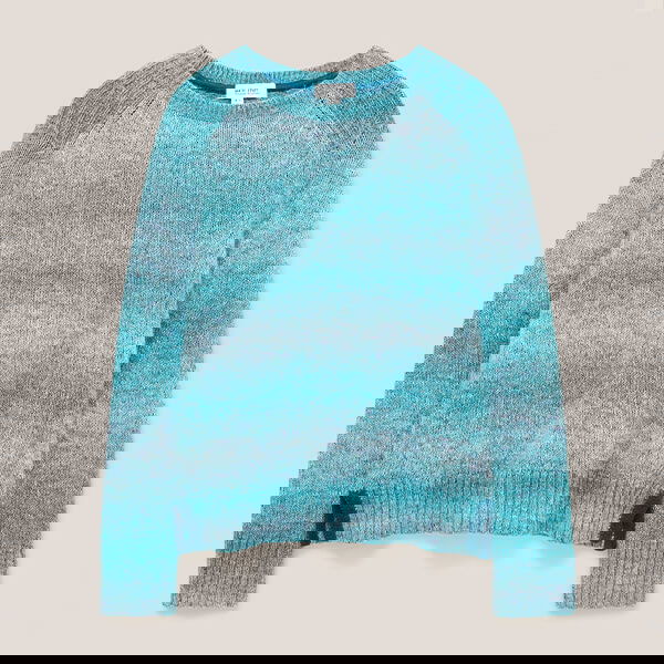 White Stuff Space Dye Jumper Teal Multi Size 14