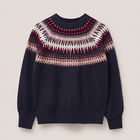 White Stuff Frankie Fairisle Jumper Dark Navy Size 10