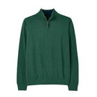 Joules Mens Green Marl Hillside Quarter Zip Funnel Neck Jumper Size L