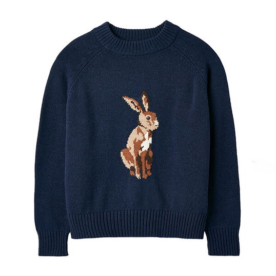 Joules Navy Blue Margot Intarsia Jumper Size 8