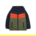 Joules Kids Navy Colour Block Cairn Showerproof Padded Coat Size 5y
