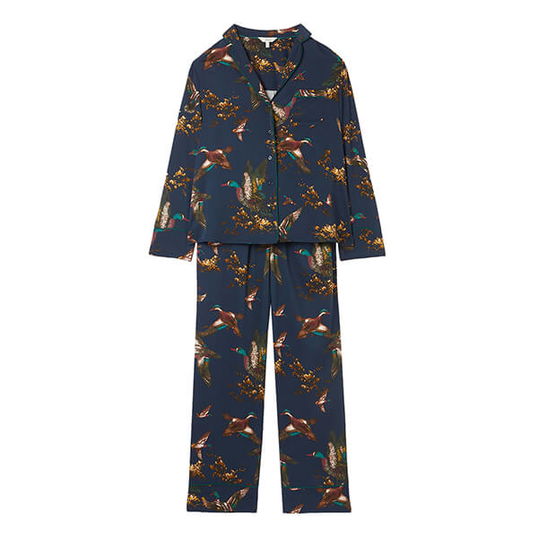 Joules Navy Bird Alma Pyjamas Size S