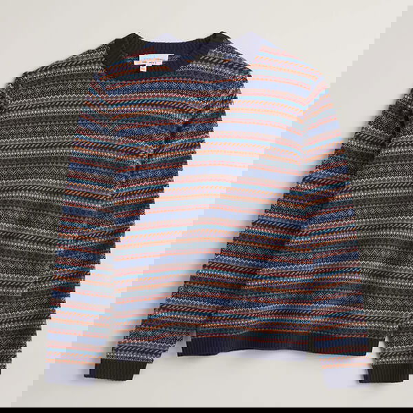Seasalt Mens Polventon Jumper Man-Amber Multi Size S