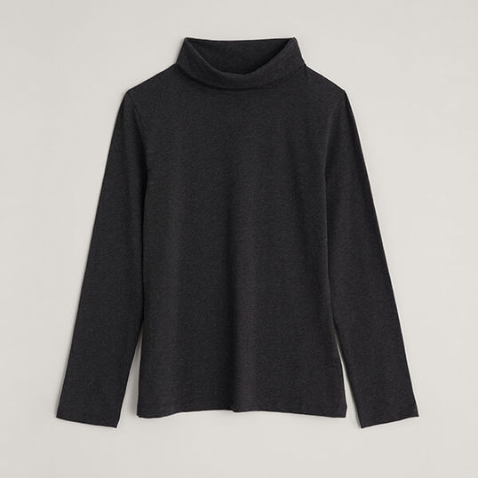 Seasalt Landing Roll Neck Top Onyx Size 12