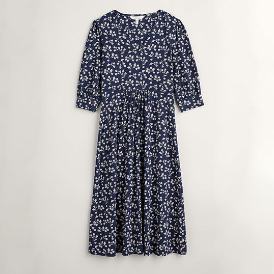 Seasalt Rose House Dress Flowing Floral Maritime Size 8