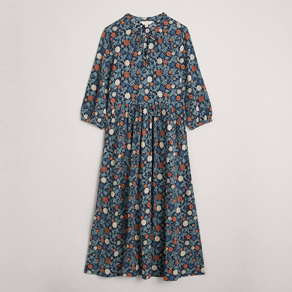 Seasalt Fox Page Dress Carved Bloom Maritime Wade Size 12