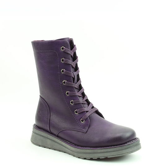 Heavenly Feet Purple Martina4 Boots Size 4