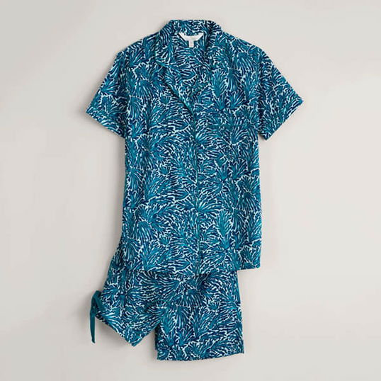 Seasalt Nesting Bird Pyjamas Flowing Seaweed Chalk Atlantic Size 12