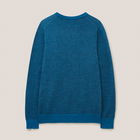 White Stuff Mens Newport Jacquard Merino Jumper Mid Teal Size L