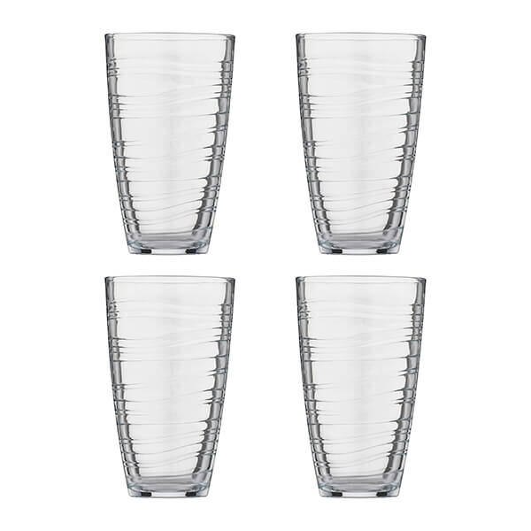 Ravenhead Essentials 480ml Set Of 4 Swirl Super Hiball Glasses