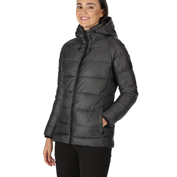 Regatta Womens Toploft II Hooded Puffer Jacket Black Size 20