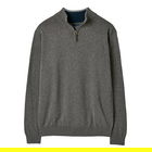 Joules Mens Grey Marl Hillside Quarter Zip Funnel Neck Jumper Size L
