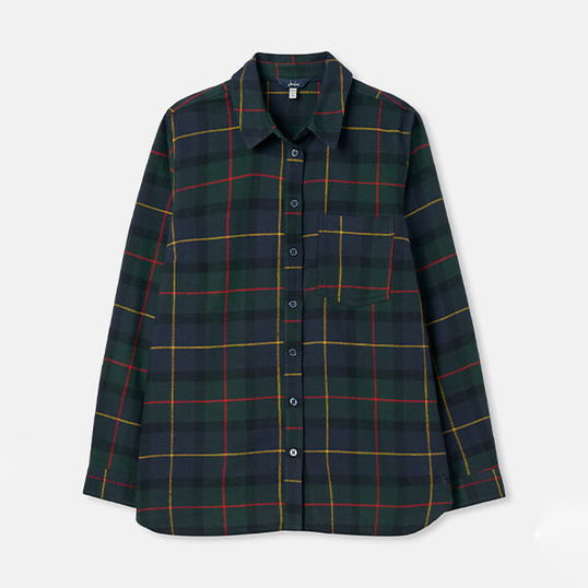 Joules Green Multi Check Lorena Shirt Size 16