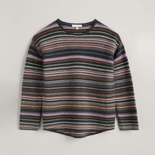 Seasalt Fruity Jumper II Ripple Marks Wisteria Multi Size 8
