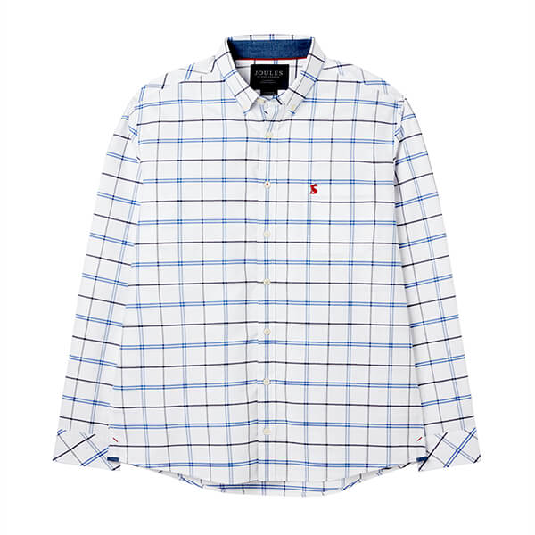 Joules Mens Navy Check Welford Long Sleeve Check Shirt Size XXXL