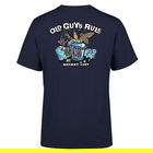 Old Guys Rule Bucket List II T-Shirt Navy Medium