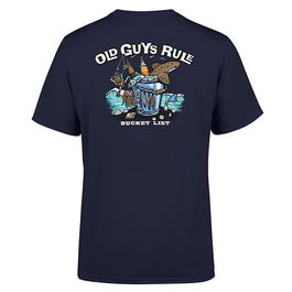 Old Guys Rule Bucket List II T-Shirt Navy Medium