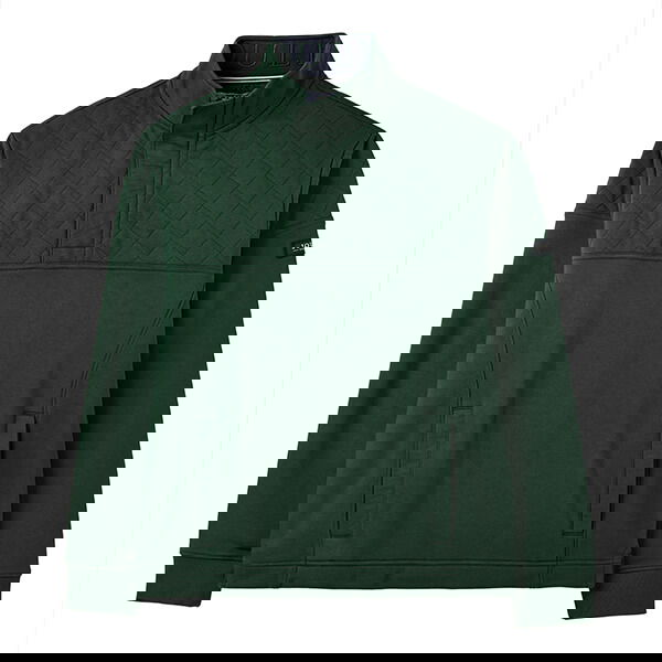 Joules Mens Racing Green Darrington Quarter Zip Sweatshirt Size L